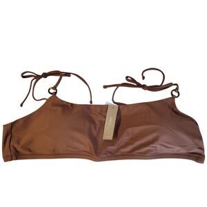 NWT J.Crew O-Ring Tie Shoulder‎ Bikini Top Vacation Summer Beach Plus Size 2X